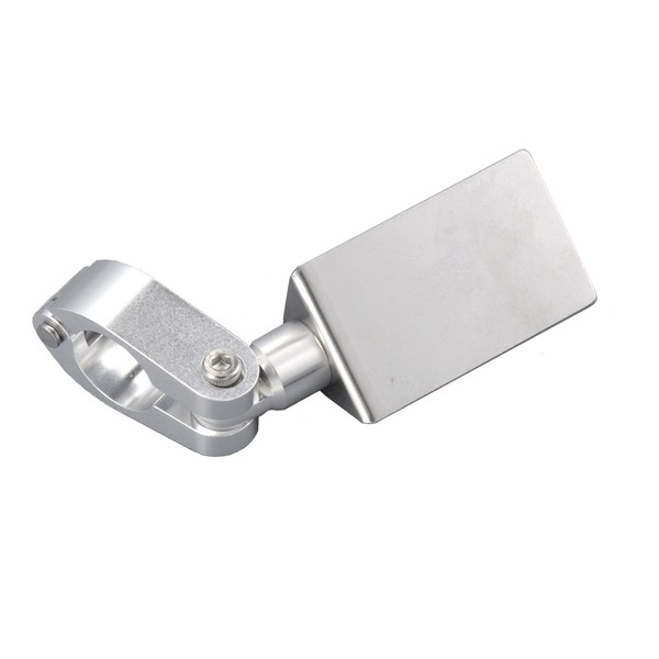 POSH 500078-03 Motorcycle Supplies Multi-Angle Handle Clamp Stay, Silver