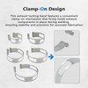 5PCS Stainless Steel Welding Tacking Band Clamp,Clamp-On Exhaust Pipe Tacking
