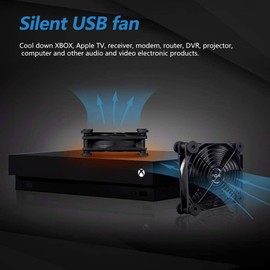 SCCCF High Airflow Router Cooling Fan for Computer Cooler TV Box Wireless 12V DC Power 120mm 240mm Fan with Multi Speed Controller