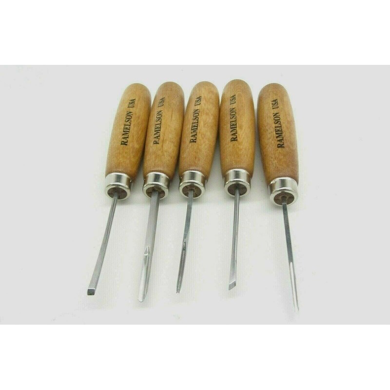5pc Micro Miniature Wood Carving Tools Luthier Violin Set Ramelson