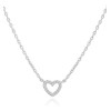 Collar Dije Corazón Plata Pareja Novia Aniversario Mujer