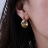 Inateannal Boho Twist Circle Hoop Earrings Gold Chunky Twisted Earrings