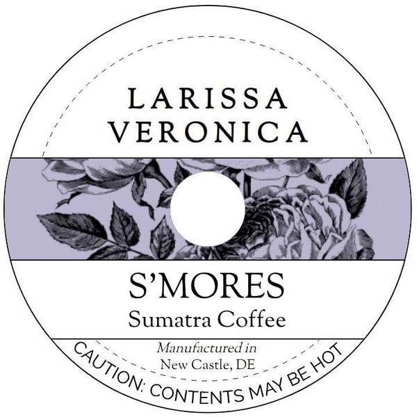 S'mores Sumatra Coffee (Single Serve K-Cup Pods) (Gourmet, Naturally Flavored,