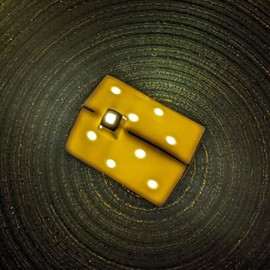 White Ceramic LED Gold Lining Small House Hut Cottage Lantern with LED Tealight Village Scene Xmas Christmas Decor Ornament