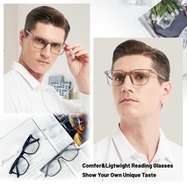 OCCI CHIARI 1.75 Reading Glasses Men Clear Frame Designer Readers(1.0 1.25 1.5 1.75 2.0 2.25 2.5 2.75 3.0 3.5 4.0 5.0 6.0)