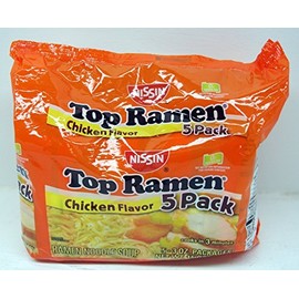 Nissin Top Ramen Noodle Soup Chicken Flavor 3 Ounce Packages - 15 Packs