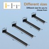 4 Pack Multi-Sized Premium Heavy Duty Shelf Brackets, Steel Thickened