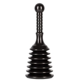 Voarge Sink Plunger, Sink and Toilet Plunger, Sink and Drain Plunger for Bathrooms, Kitchens, Sinks, Baths and Showers, Black