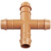 iMopo 12 Pack Drip Irrigation Fittings Cross Connectors, 1/2 Inch
