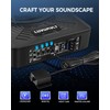 LUVUMVLT 1200W 10" Car Subwoofer, Slim Under Seat Powered Subwoofer