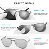 OKH 3-pack Stick-on Reading Glasses Lens +1.75 Adhesive Magnification Bifocal