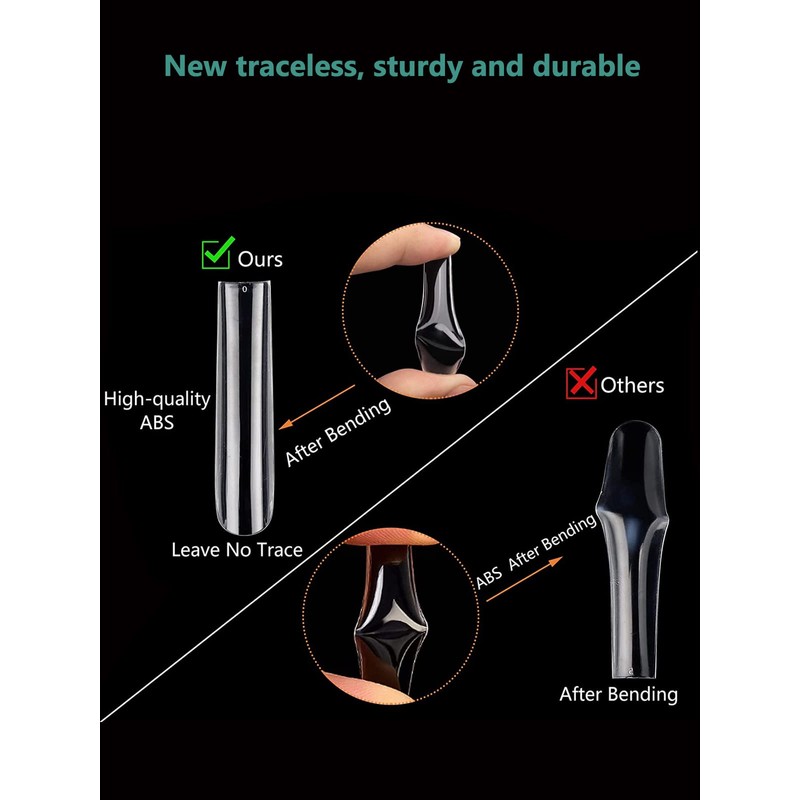 Individual Size 3 5 6 7 Full Cover Square Nail