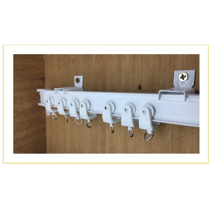 Generic 35Pcs Twin Wheeled Plastic Curtain Track Gliders