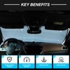 Heutamo Windshield Sun Shade Compatible with Maserati Ghibli 2017-2023, Front