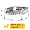 Elevated Raised Outdoor Dog Bed - Cooling Washable Dog Cot