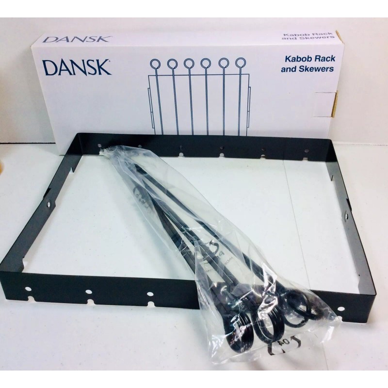 Dansk Kabob Folding Rack With Six 14” Long Skewers For
