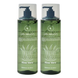 DRMOON Premium Aloe Vera Cica Soothing Gel, 1L, 2 pcs / DRMOON 프리미엄 알로에베라 시카 수딩젤, 1L, 2개