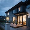 Yoenecea Modern Outdoor Post Light, Aluminum Lamp Post Light Fixture