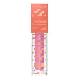 Maybelline SunKisser Rubor Líquido Mate Lilac Clouds, Efecto Sunglow Lila Romántico, Fórmula con Vitamina E, Aplicador XL, Duración 12 Horas, Difumina