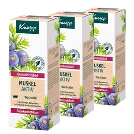 3 x Kneipp Health Bath Muscle Active Juniper 100 ml Bath Cosmetics Bath Oil