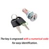 NYGHMY 2 Pcs Cabinet Locks with Keys, Toolbox Lock, Universal