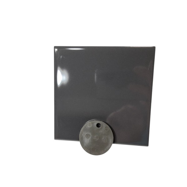 Interceramics Dark Gray Grey Ceramic Tile 4.25 in Subway Shower