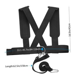 CORHAD 2pcs Weight-Bearing Shoulder Straps for Fitness Training Lightweight Portable Exercise Belt for Enhanced Performance Sports Teams