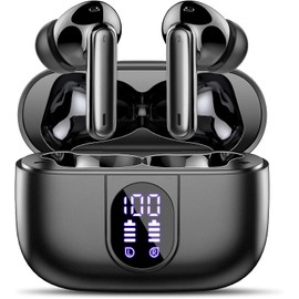 AI Language Translator Earbuds Real Time, 40H Bluetooth 5.3 Translator Earbuds with 164 Languages/6 Translation Modes, 3 in 1 Translation Headphones with ENC Mics, Suitable for Travel/Study/Business