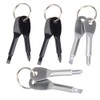8 pcs Pocket Screwdriver Keys Stainless Keychain Screwdriver Set Mini