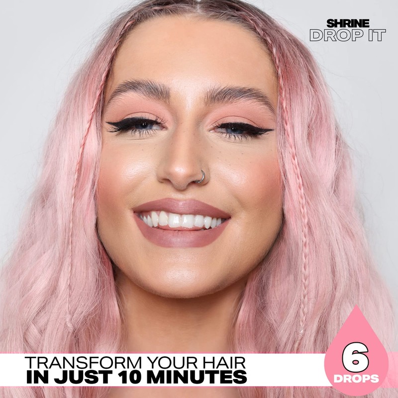SHRINE Drop It Semi-Permanent Hair Dye Drops Pink 20ml