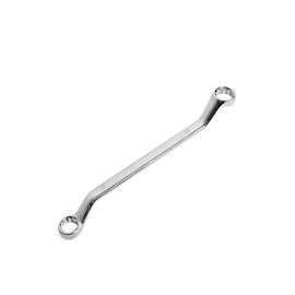 FLZOSPER 18 mm x 19 mm, Llave de extremo de caja doble de 12 puntos, compensada 45 grados, acabado pulido, Cr-V