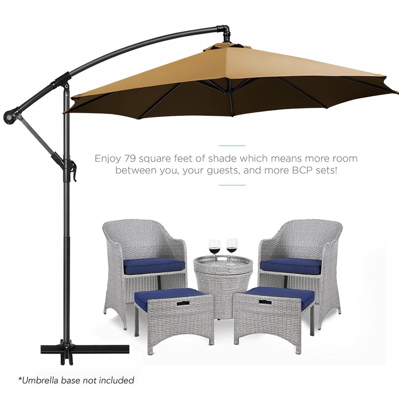 GLDDFDG 9Ft 6 Ribs Patio Umbrella Replacement Canopy (Canopy only),