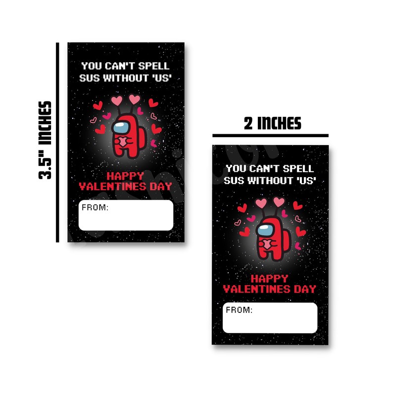 Lashicorn Valentine’s Day Gamer Cards | 24 Pack 2x3.5” Gamer
