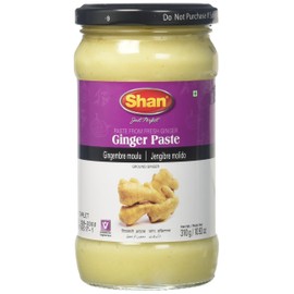 Shan Ginger Paste 10.93 oz (310g) - Traditional Taste Enhancing Cooking Paste from Fresh Ground Ginger - Suitable for Vegetarians - Airtight Glass Jar