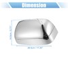X AUTOHAUX Pair Car Exterior Chrome Plated Power Mirror Cover