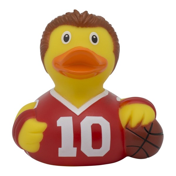 Lilalu 2120 Basketball Player Rubber Duck Bath Toy, Various
