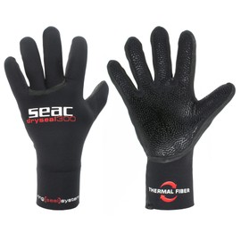 SEAC Dryseal 300 Gloves - Black, Medium/3.5 mm