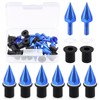 Swpeet 15Pcs Windshield Screws Aluminum Spike Motorcycle Windscreen Bolts Kit,