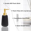 XUTONG Matte Black Soap Dispenser， for Bathroom and Kitchen, Refillable