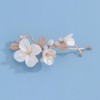 Bridal Hair Accessories Wedding Hair Clip Handmade White Flowers Pearls