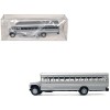 Promotex DCD School Bus 1/87 (HO) Plastic Model Silver Metallic