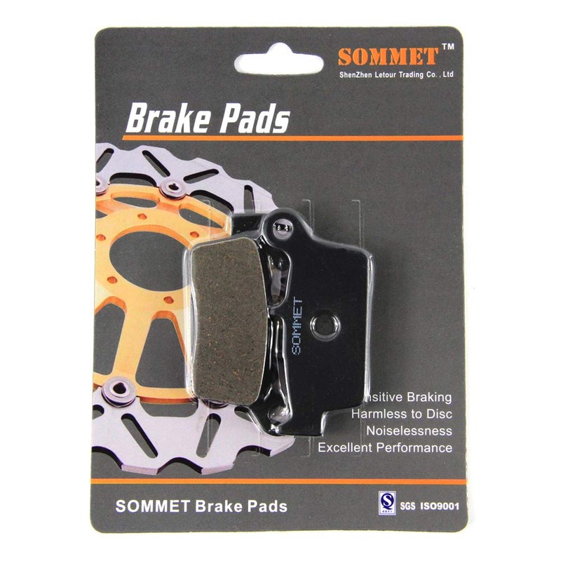 SOMMET Motorcycle Brake Pads Front and Rear for Honda CR
