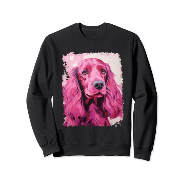 Dog Cocker Spaniel Pink Sweatshirt