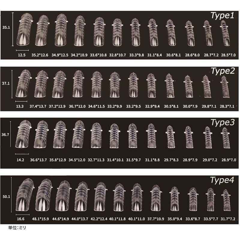 Nail Tips, Foam, Set of 120, Extending, Acrylic, Polygel, Foaming