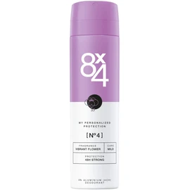 8X4 Deo Spray N? Vibrant Flower (150 ml), Damen Deodorant mit exotischem Duft, Deo ohne Aluminium f黵 jeden Hauttyp