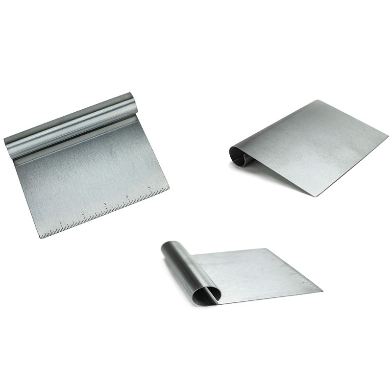 Stainless Steel Food Scraper and Chopper Large Griddle Spatula Kitchen