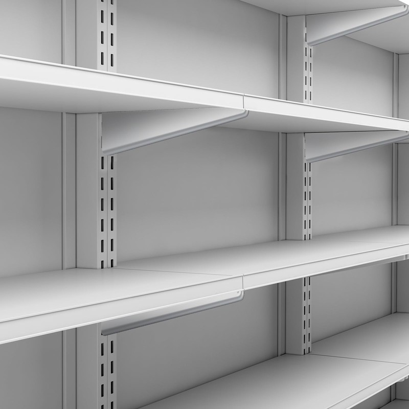 Yalikop 10 Pack Adjustable Shelf Brackets for Double Track System