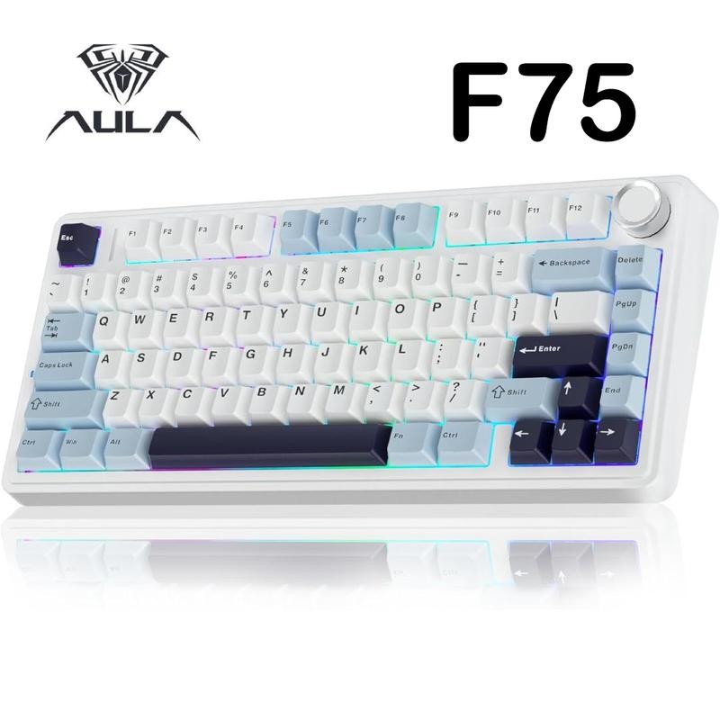 Aula F75 MAX Wireless Mechanical Keyboard with TFT Screen and