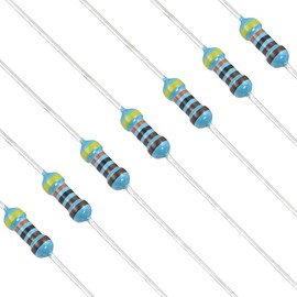 YOKIVE 100pcs 4.3K Ohm Resistor, 1/4W (0.25W) Metal Film Fixed Resistor, Tolerance +/-1% Resistors, ROHS Certificated