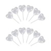 UUYYEO 100 Pcs 4 ml Clear Heart Shape Liquid Pipettes